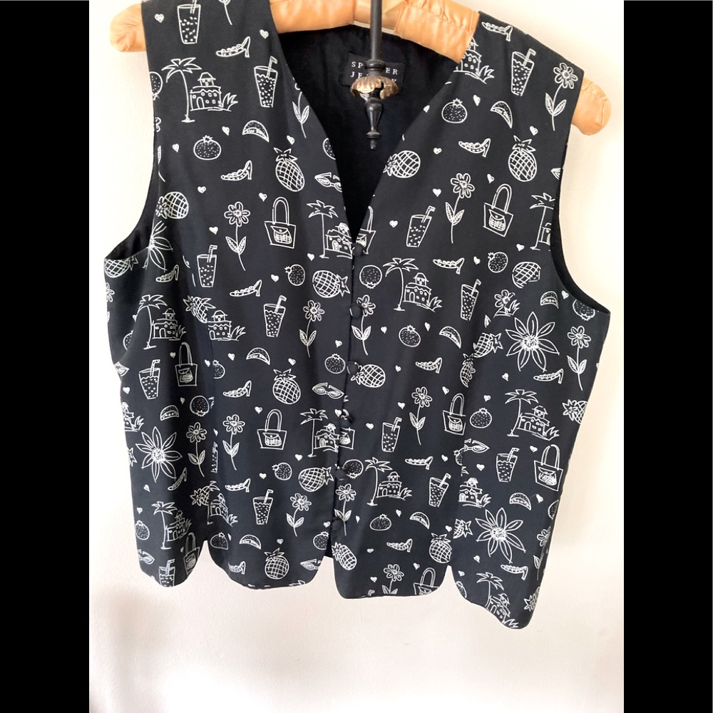 Cute Spenser Jeremy Vest 100% silk Large